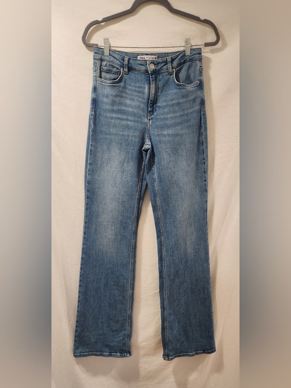 Zara High Waist Flare Tall Jeans Size 6